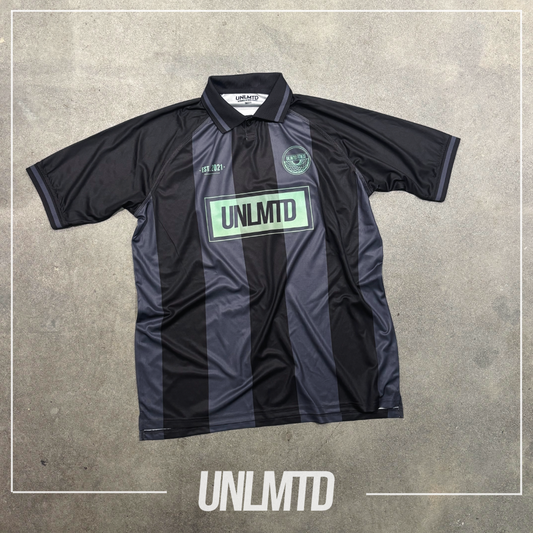 Maillot rayé noir & gris