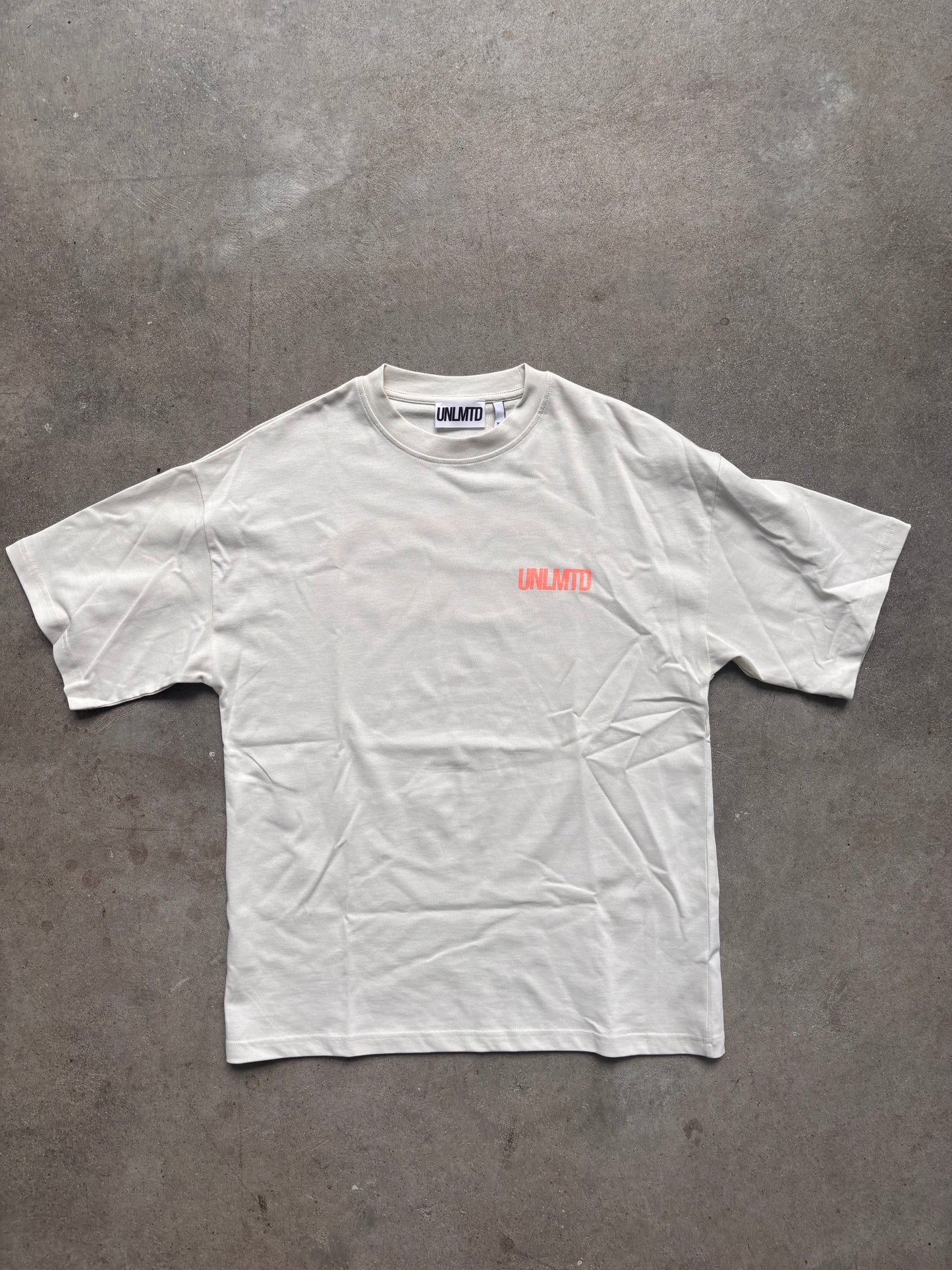 T-shirt Oversized White & Pink