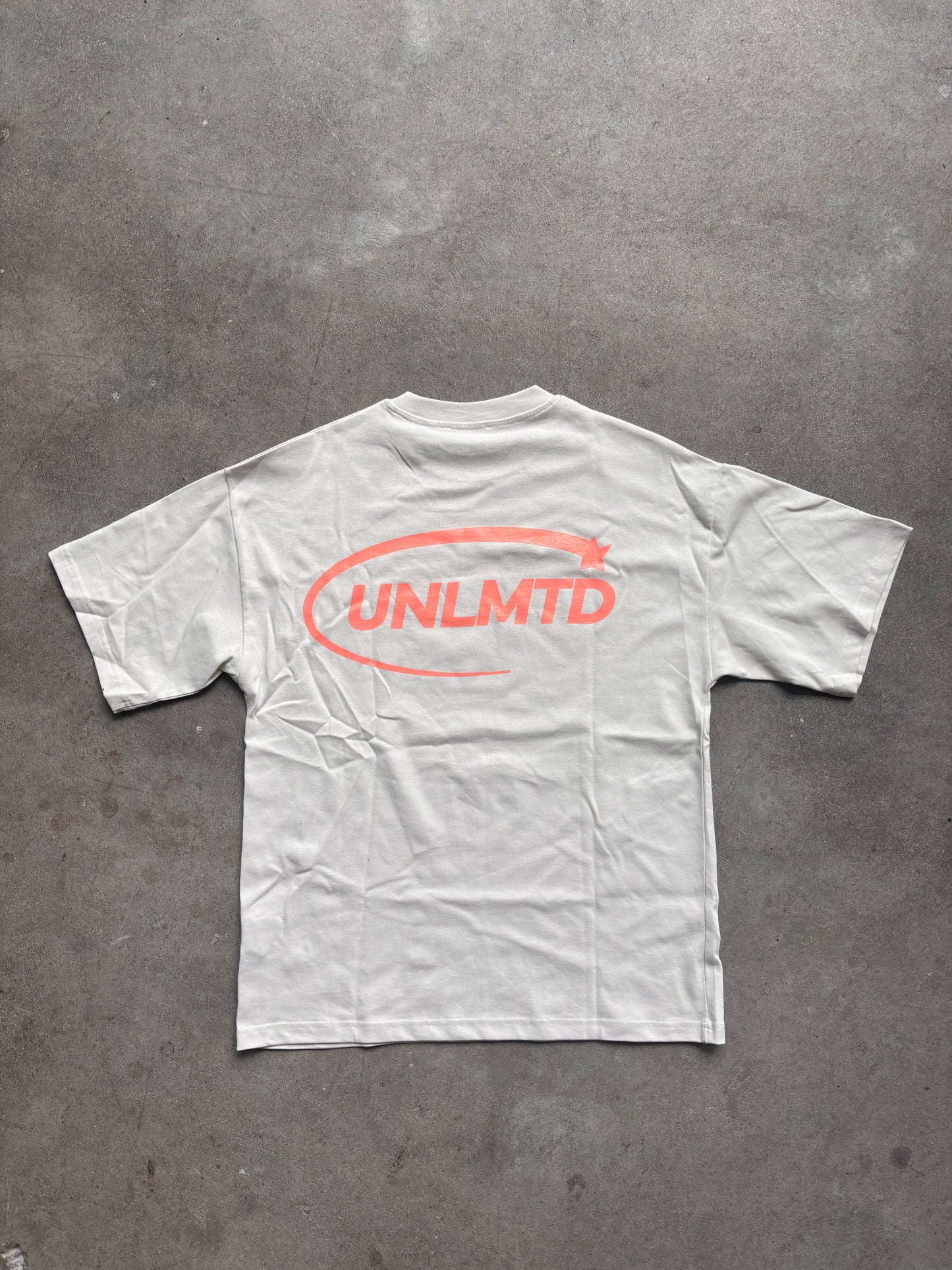 T-shirt Oversized White & Pink
