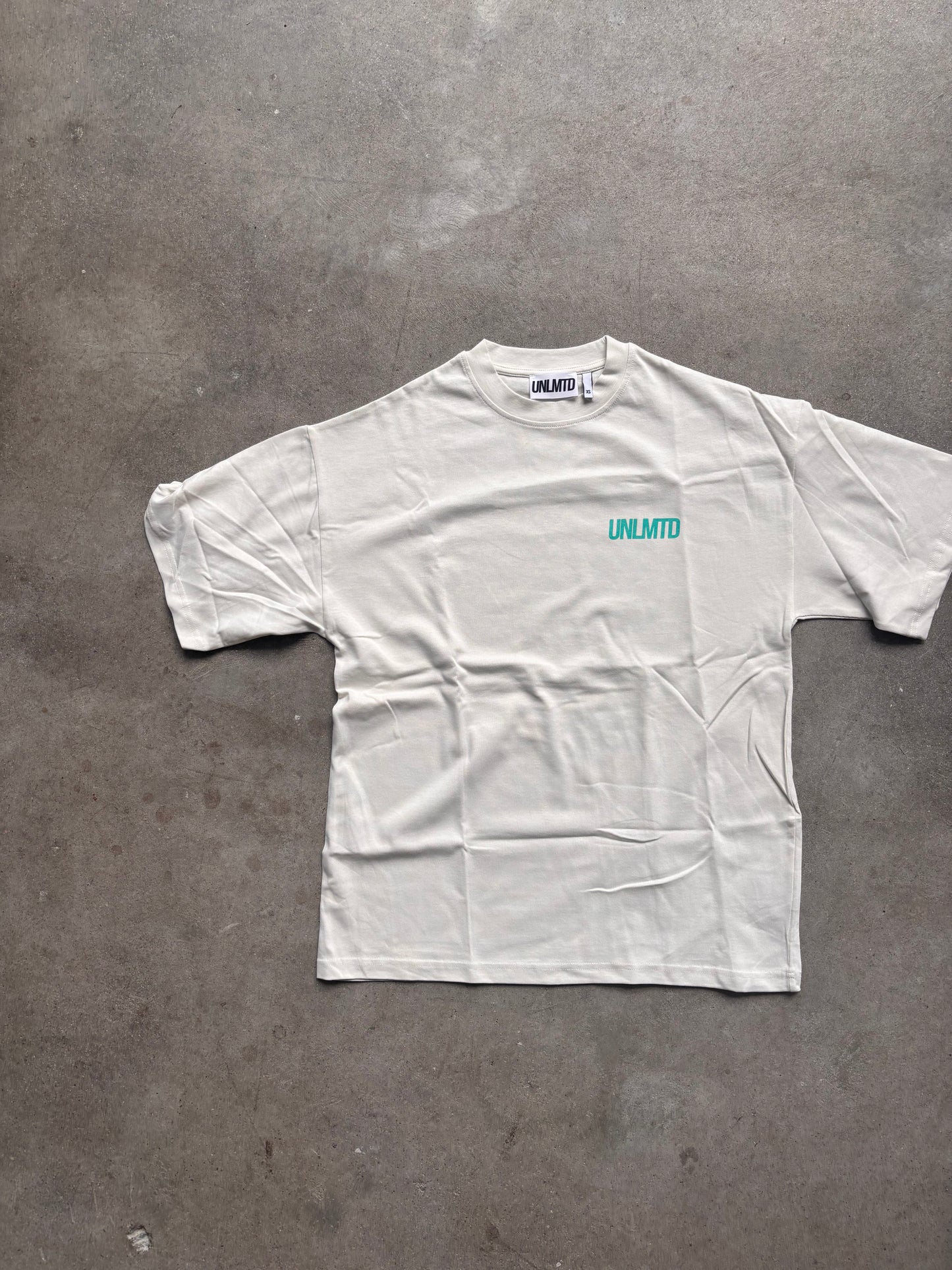 T-shirt Oversized White & Wasabi