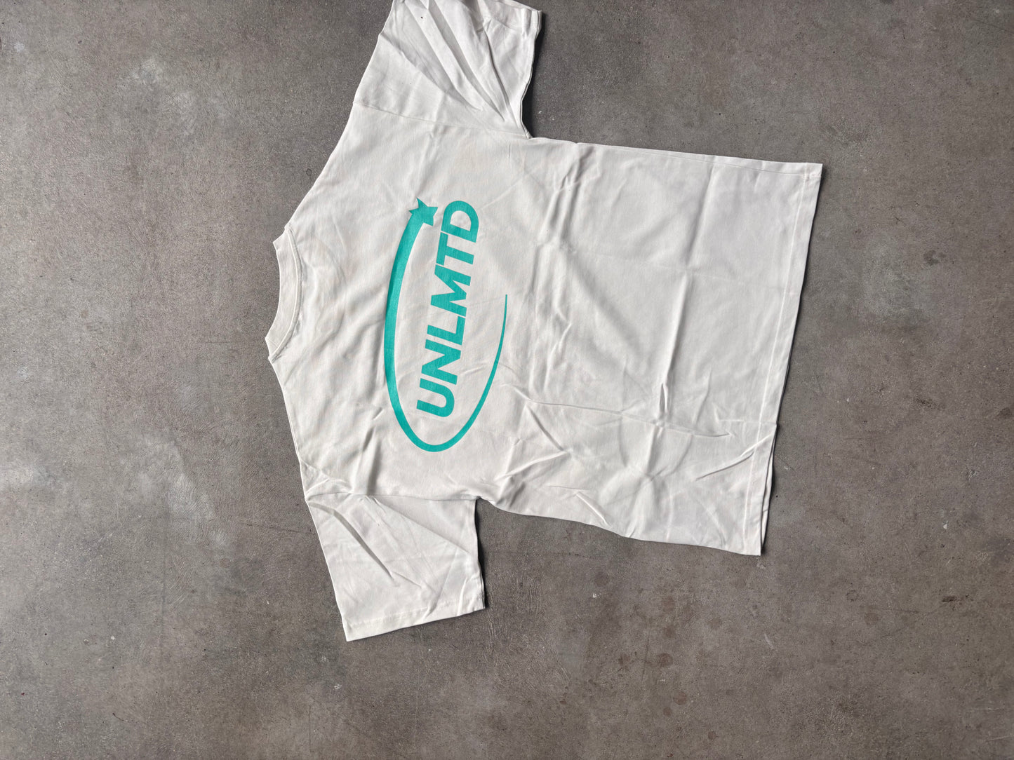 T-shirt Oversized White & Wasabi