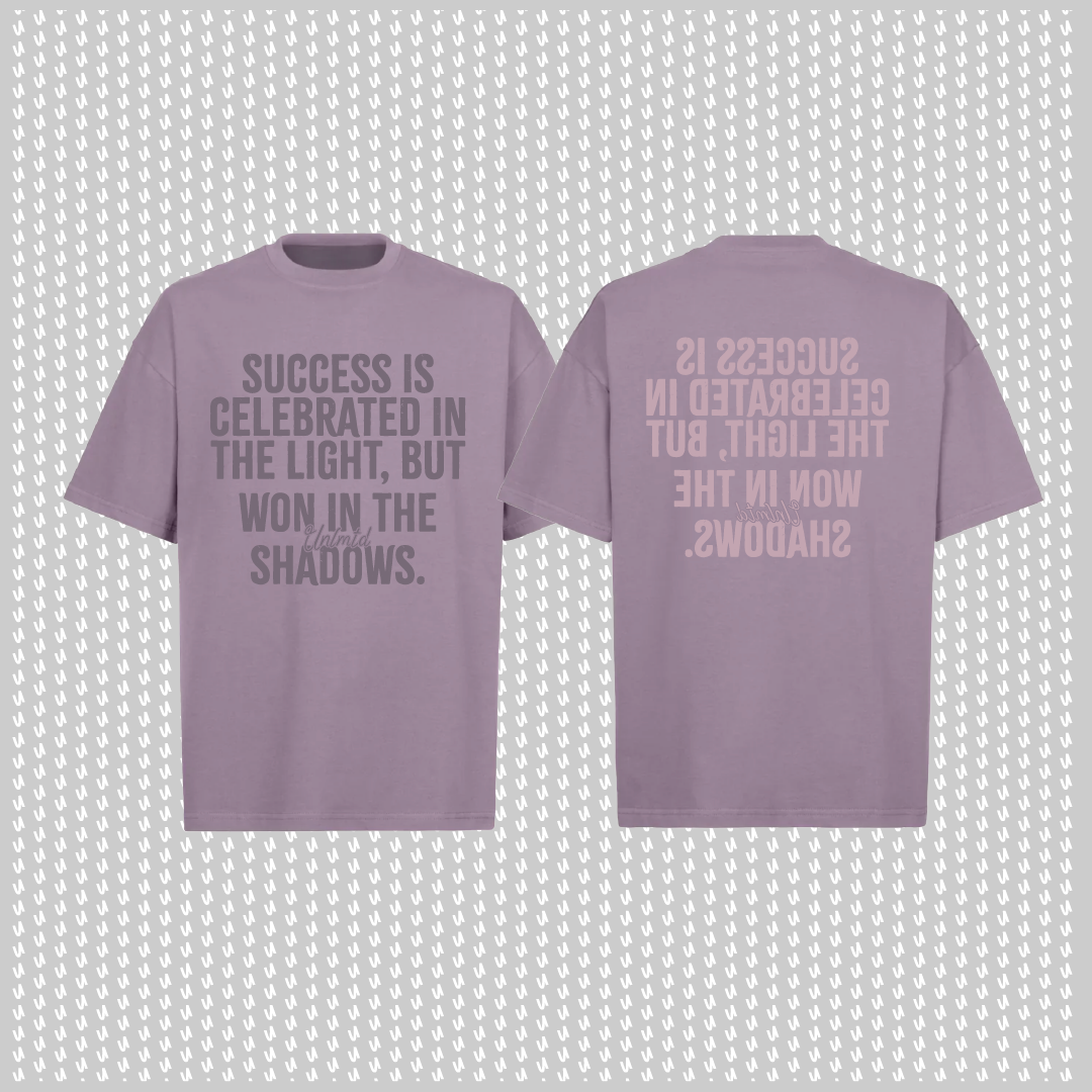 T-shirt oversized Success vs Shadows / Purple