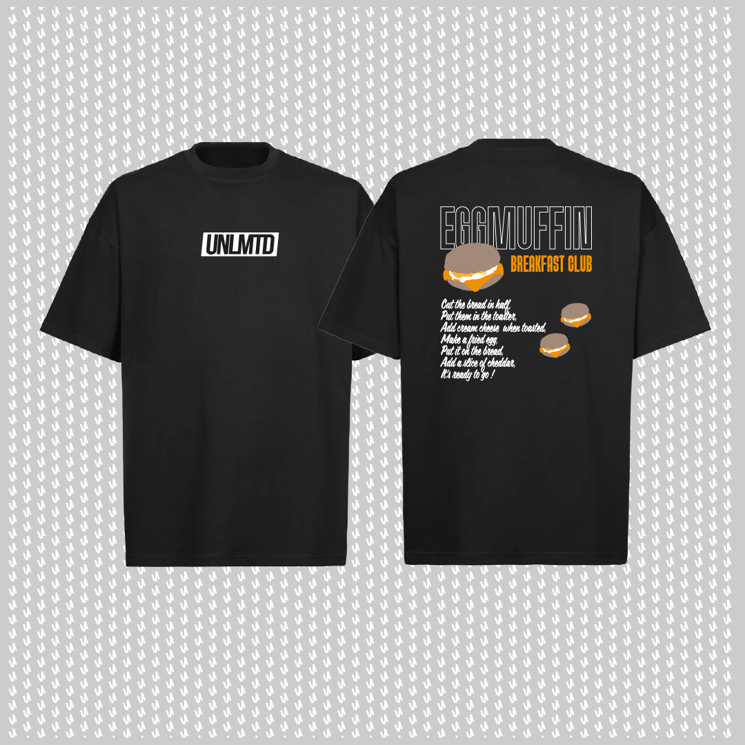 T-shirt oversized - Eggmuffin breakfast club