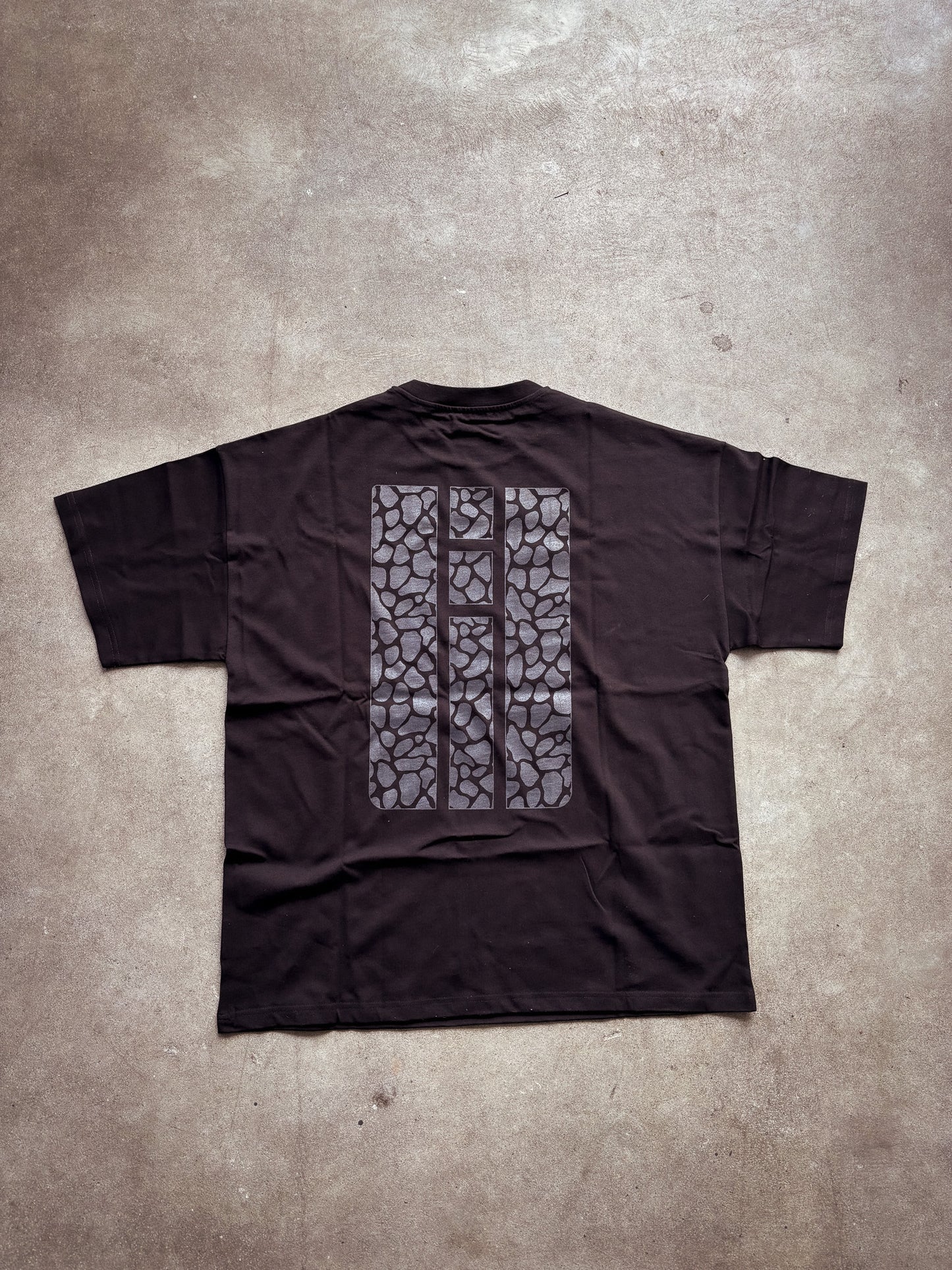 T-shirt oversized 2026 - Black léopard