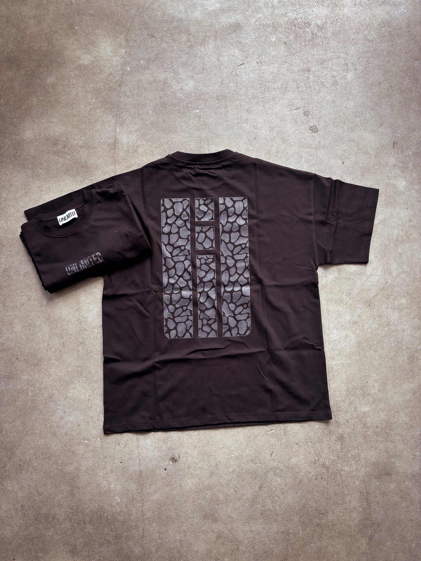 T-shirt oversized 2026 - Black léopard